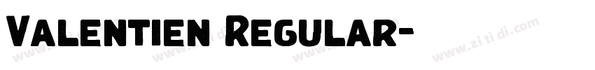 Valentien Regular字体转换